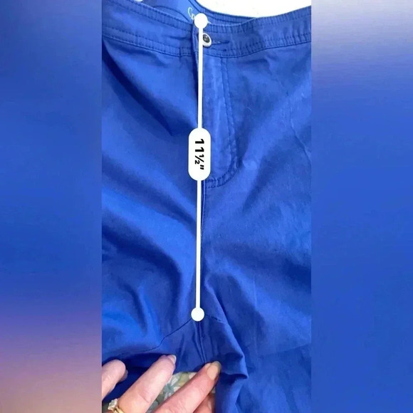 Croft & Barrow Blue Stretch Bermudas Size 16 - Picture 6 of 7